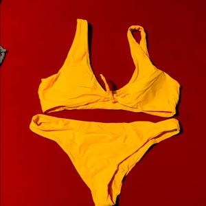 Bright Yellow Swimming Suit